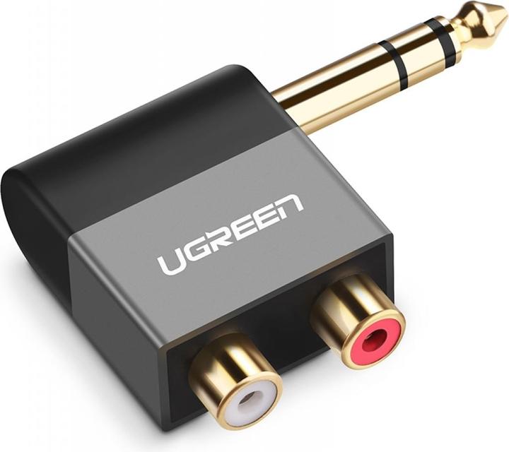 Produktbild Ugreen 6.3m Kopfhörer Klinke auf Cinch RCA Stereo Adapter