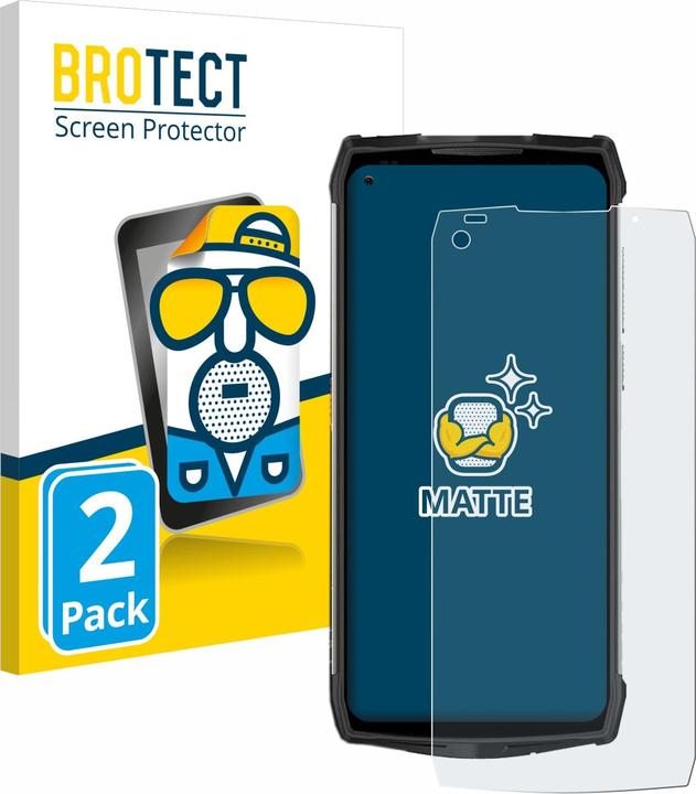 Actual product image BROTECT Anti-glare screen protector matt (2 Piece, Ulefone Power Armor 13)