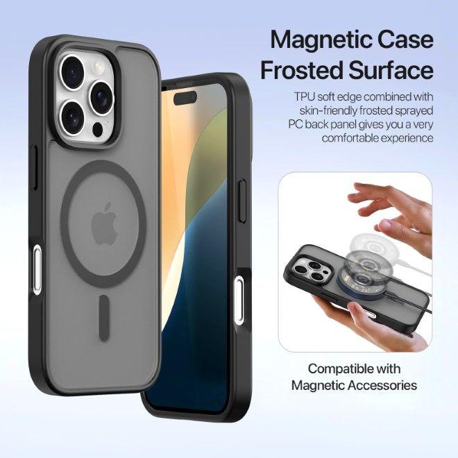 Actual product image Dux Ducis Lawa Series MagSafe Leatherette Bookcover Cover (Apple iPhone 16 Pro)