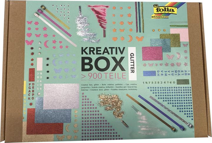 Produktbild Folia Bastelkiste Glitter 900tlg.