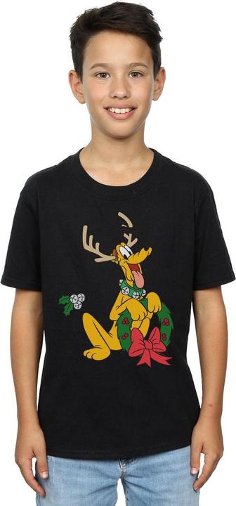 Actual product image Disney Boys Pluto Christmas Reindeer T-Shirt (152, 158)