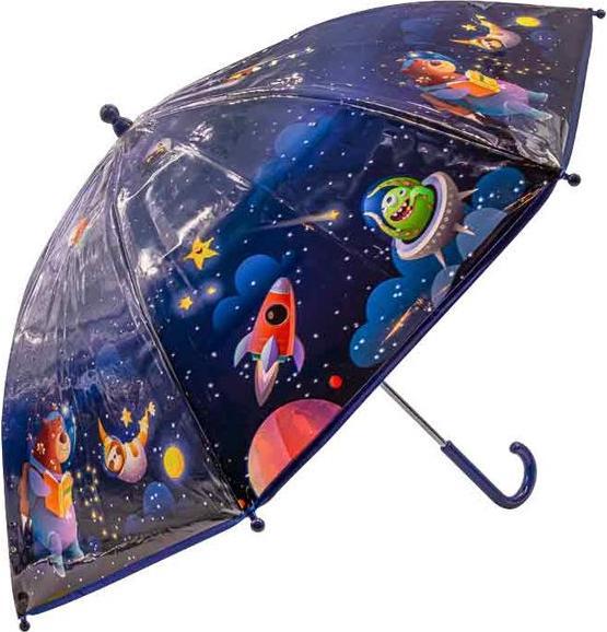 Produktbild BB Klostermannn Kinderschirm Weltall Tiere transparent