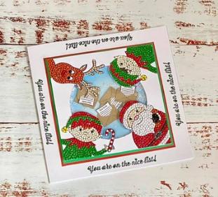 Produktbild Craft Buddy Crystal Art A6 Stamp "Santa's Little Helper"