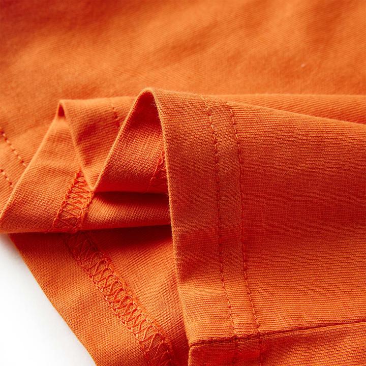 Produktbild VidaXL Kinder-Langarmshirt Dunkelorange 104,Material: 100 (104)