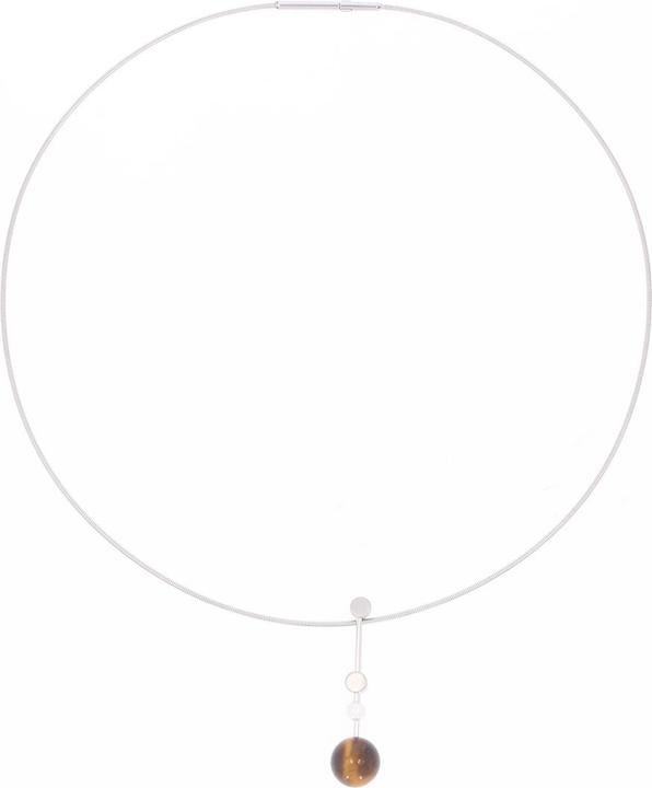 Produktbild Xen Atelier Collier mit Tigerauge und Süsswasserzuchtperle 42 cm (Edelstahl, 42 cm)