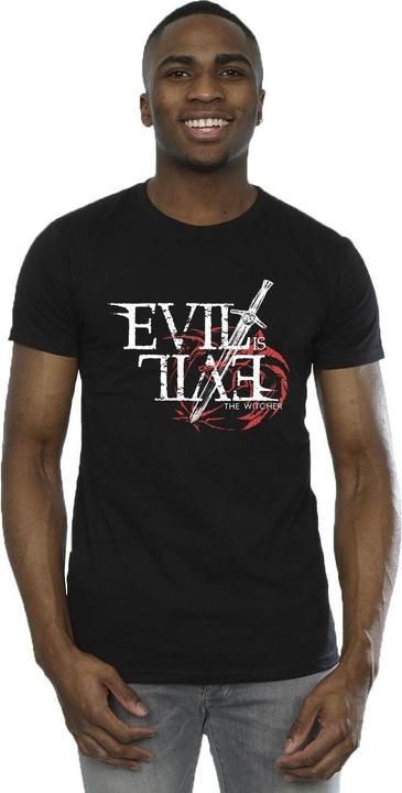 Produktbild Netflix The Witcher Evil Is Evil TShirt (XL)