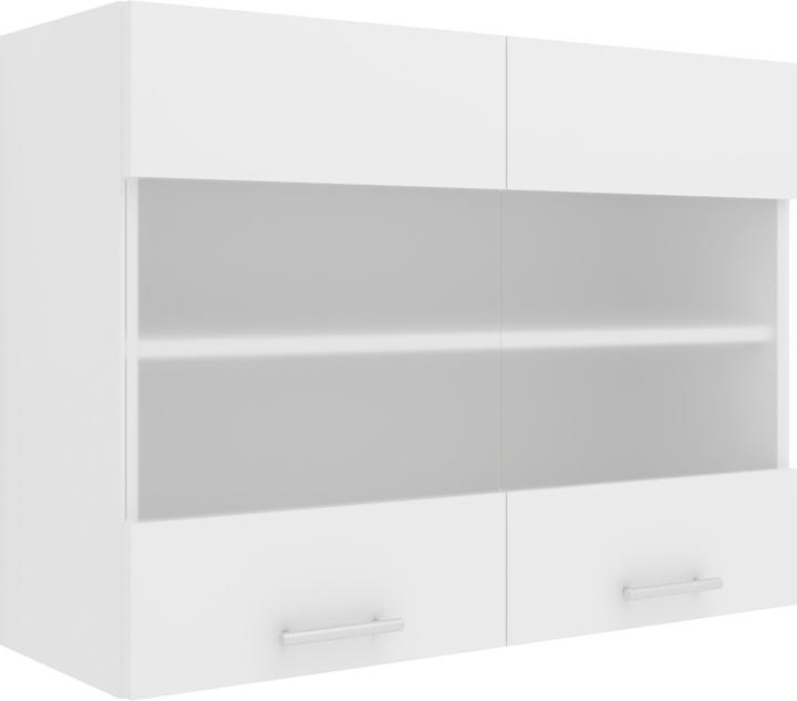 Image du produit VCM Armoire de cuisine Largeur 80 cm Mat Porte en verre Meuble suspendu de cuisine Esilo (60 x 80 x 31 cm)