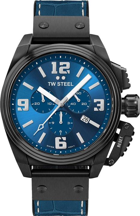 Actual product image TW-Steel TW1016 Canteen Chronograph Limited Edition Men's Watch 46mm 10ATM (Chronograph)
