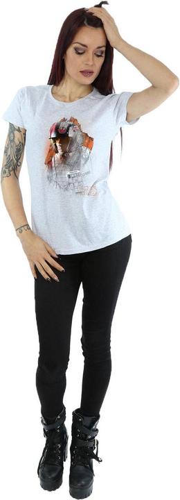 Immagine prodotto Star Wars The Last Jedi Poe Dameron Brushed Maglietta Donna (XL)