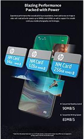Produktbild HP NM-100 (256 GB, Nano Memory Card, U3, UHS-III)