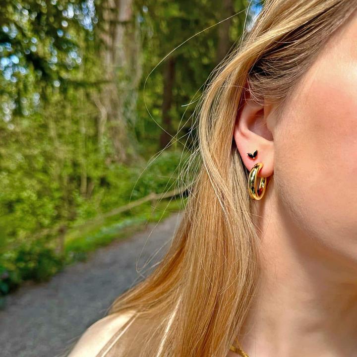 Immagine prodotto Candy Orecchini Lenti, argento 925, placcati in oro (Argento 925, Placcato oro 18k)