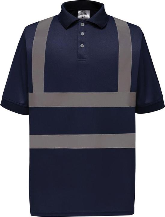 Actual product image Yoko Unisex Adult Hi-Vis Short-Sleeved Polo Shirt (4XL)