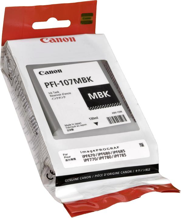 Actual product image Canon Pfi-107mbk (MBK)