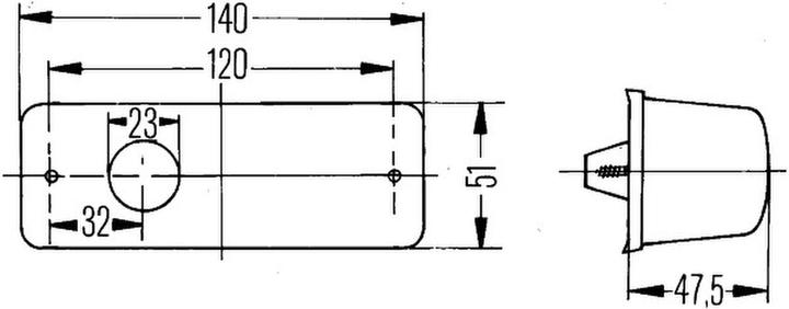 Actual product image Hella Additional indicator light right halogen for MERCEDES SPRINTER