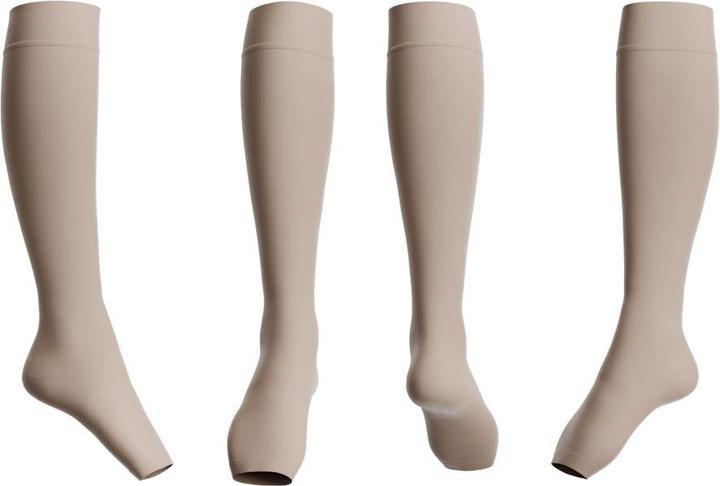 Actual product image Venen Engel Kompressionsstrümpfe Kniestrümpfe Nude 5 (XL)