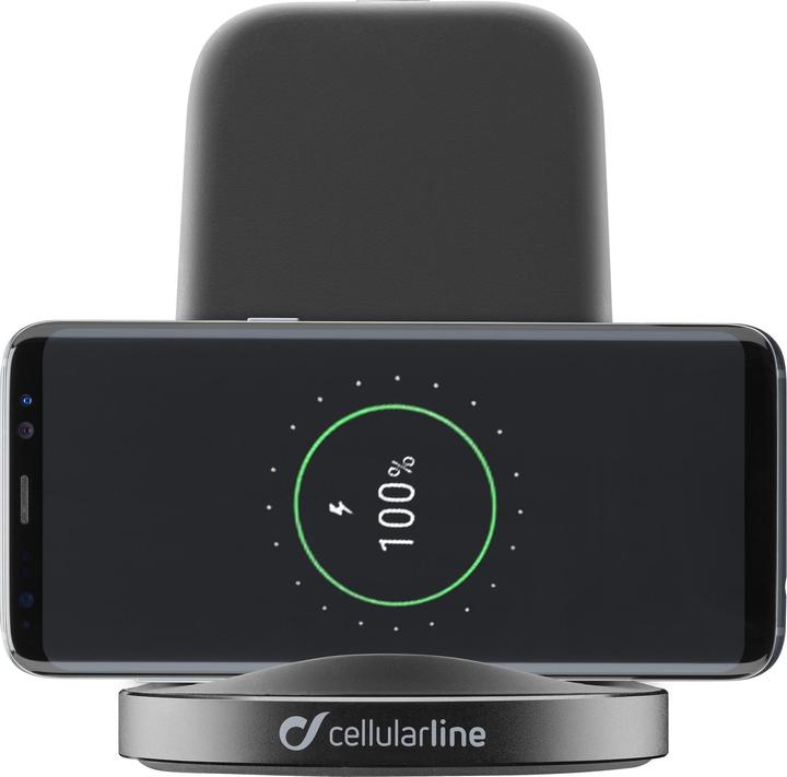 Produktbild Cellularline WIRELESTAND10WTYCK Ladegerät für Mobilgeräte Indoor Schwarz (10 W)