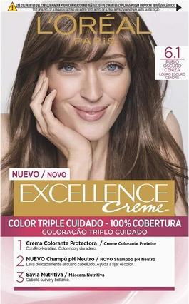 Image du produit L'Oréal Paris EXCELLENCE Encre crème #6,1 rubio oscuro ceniza (#6,1 rubio oscuro ceniza)