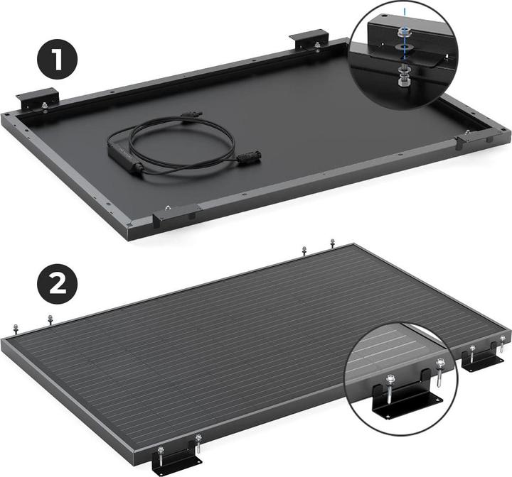 Immagine prodotto EcoFlow Piedini rigidi per il montaggio dei pannelli solari (Materiale di montaggio del sistema solare)