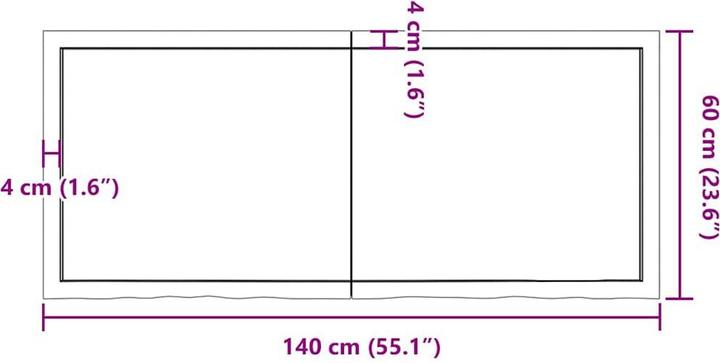 Immagine prodotto VidaXL Saba (140 x 60 x 6 cm)
