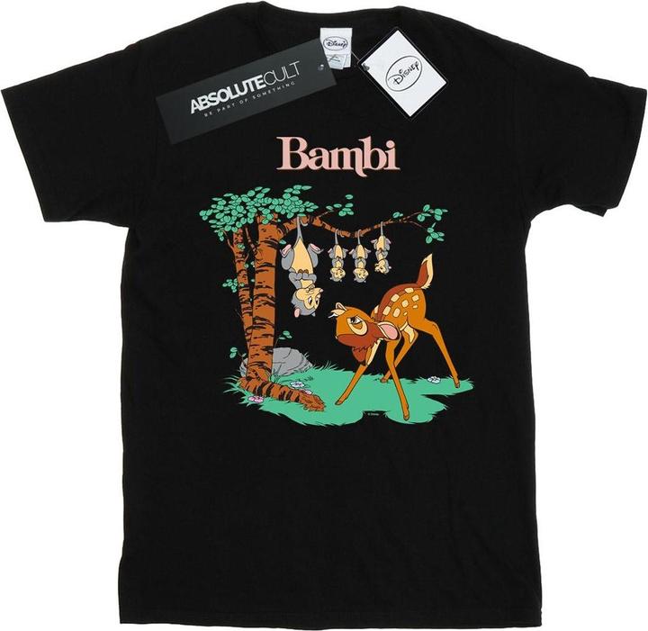 Actual product image Disney Womens/Ladies Bambi Tilted Up Cotton Boyfriend T-Shirt (M)