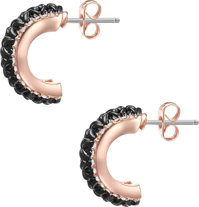 Produktbild Lulu & Jane Metall-Legierung verziert mit Kristallen von Swarovski® roségold/schwarz - 33076 (Metall-Legierung)