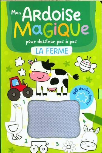 Immagine prodotto 123 Soleil Mon ardoise magique pour dessiner pas à pas : la ferme (Francese, Collettività, 2025)