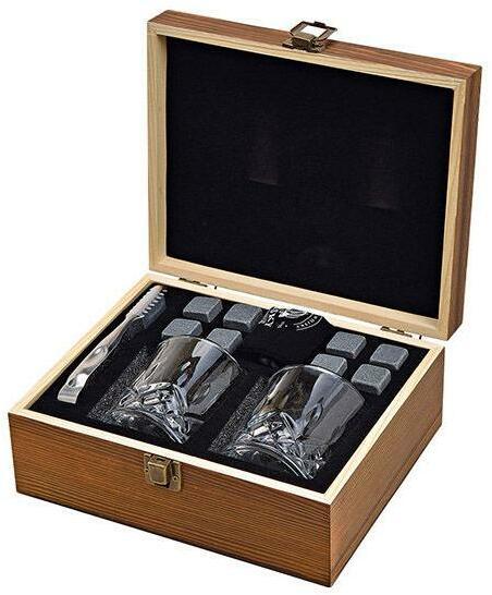 Actual product image G. Wurm Whiskey stone set, ice cube made of soapstone 2x2x (3 dl, 6 x, Whisky glass)