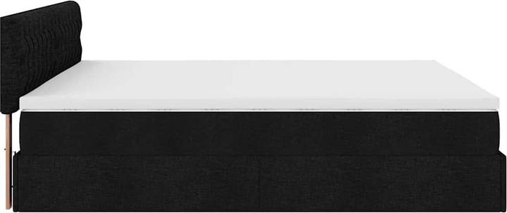 Produktbild VidaXL Ottoman-Bett mit Matratze Schwarz 160x200 cm Stoff (160 x 200 cm)