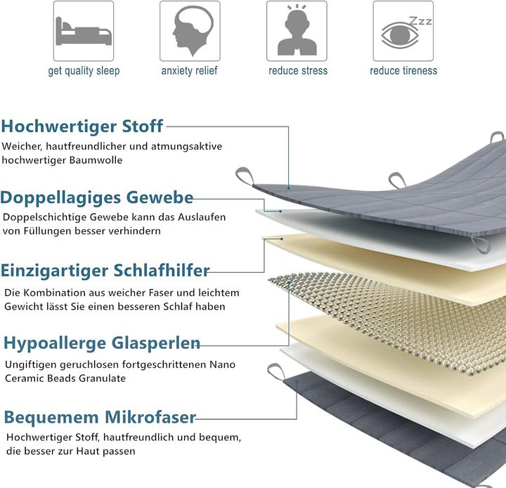 Produktbild Woltu Gewichtsdecke (11000 g, 150 x 200 cm)
