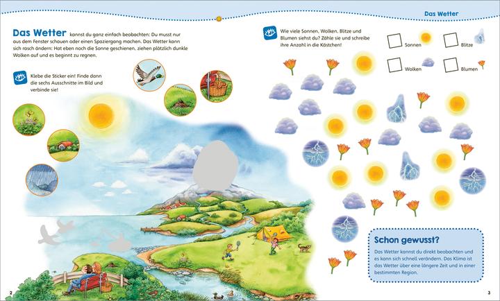 Produktbild Tessloff WAS IST WAS Junior Mitmach-Heft Wetter (Deutsch, Lisa Herden, Katja Kiefer, Hans-Günther Döring, Oliver Teschner, 2022)