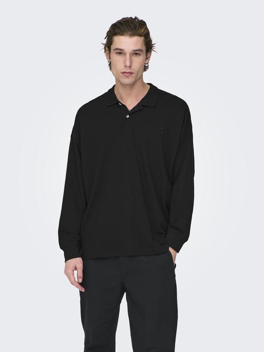 Actual product image Only & Sons Long sleeve polo shirt (XXL)