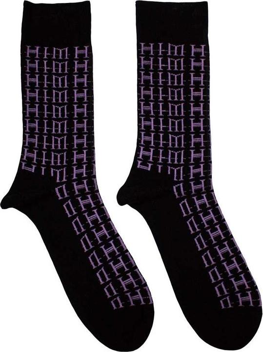 Actual product image Him Unisex Adult Repeat Logo Ankle Socks (40.5 - 45.5)