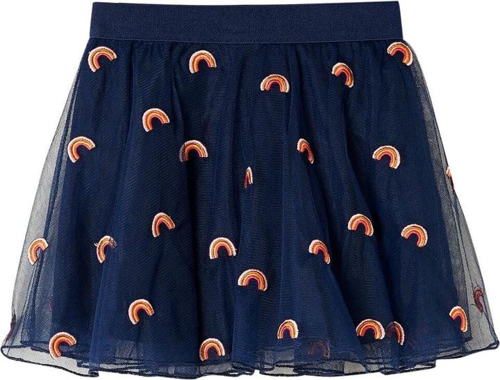 Immagine prodotto VidaXL Gonna per bambini con tulle blu navy 140,Materiale esterno: 100 (140)