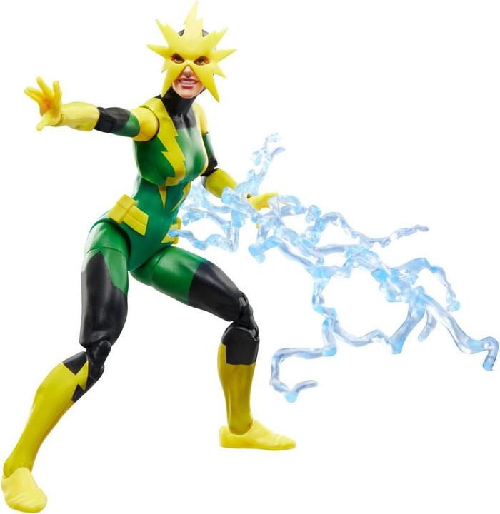 Actual product image Hasbro Spider-Man Marvel Legends Retro Actionfigur Electro (Francine Frye) 15 cm