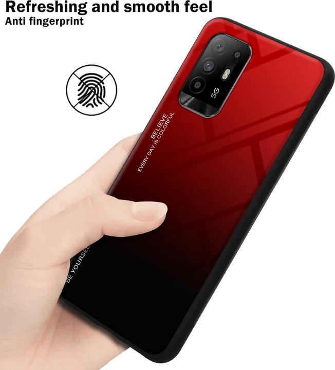 Image du produit Cadorabo TPU 2 couleurs Housse en verre (Oppo A94 5G)
