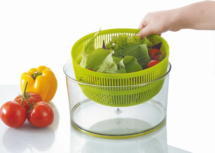 Actual product image Ibili Salad spinner 24 cm Easy handling thanks to pedal mechanism