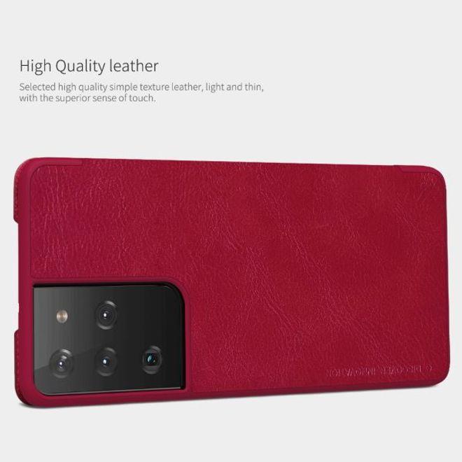 Actual product image Nillkin Qin Series (Samsung Galaxy S21 Ultra)