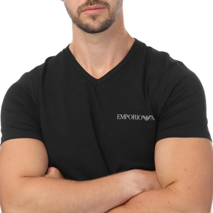 Actual product image Emporio Armani Mens T-Shirt (Pack of 2) (M)