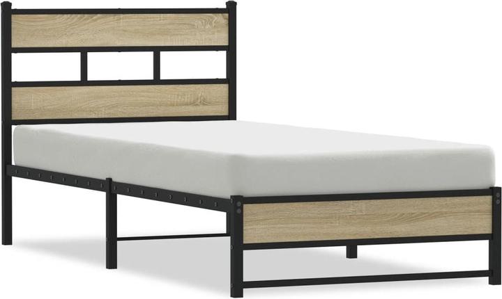 Actual product image VidaXL Metal bed Bed slatted frame single bed Bed frame without mattress 100x200cm (100 x 200 cm)
