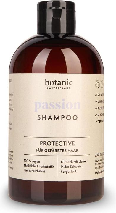 Botanic Switzerland passion | Shampoo für gefärbtes Haar (500 ml, Flüssiges Shampoo)