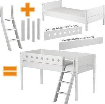 Image du produit Flexa Échelle inclinée et poteaux pour lit à mi-hauteur