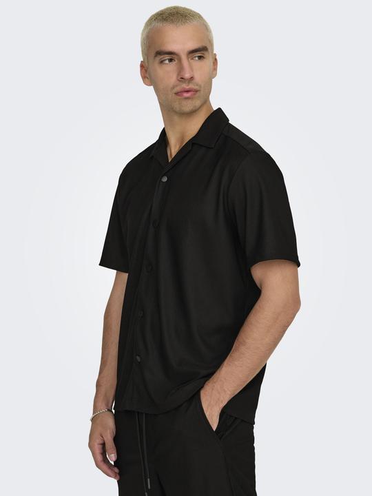 Produktbild Only & Sons Onskari Life Rlx Resort Ss Plizze Shirt (S)