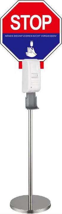 Produktbild cyoo Desinfektionsmittelsäule kontaktlos mit Sensor Weiss 1000ml