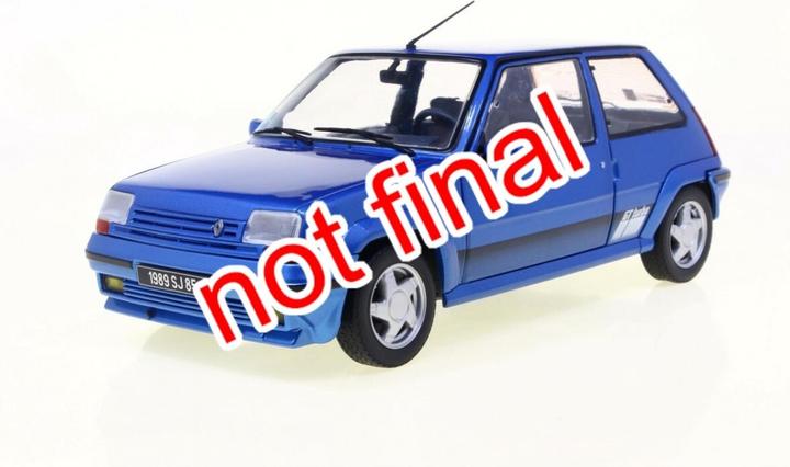 Actual product image Solido 1:18 Renault 5 GT Turbo MK2 blue