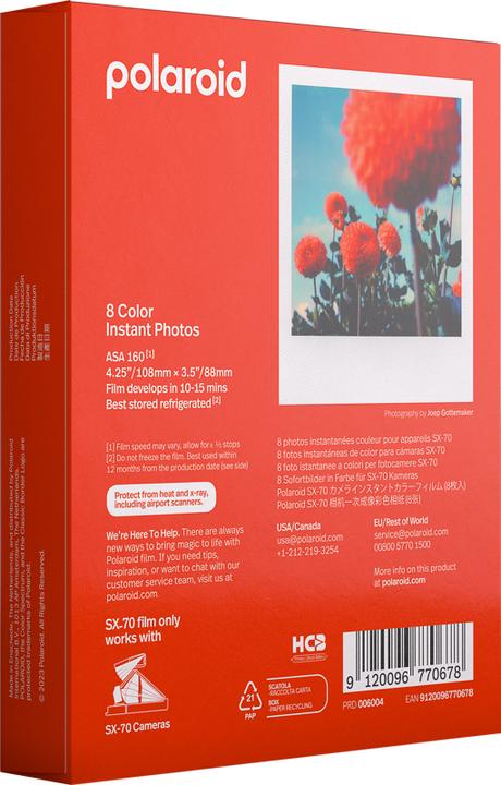 Actual product image Polaroid Color SX-70 Film (SX-70)