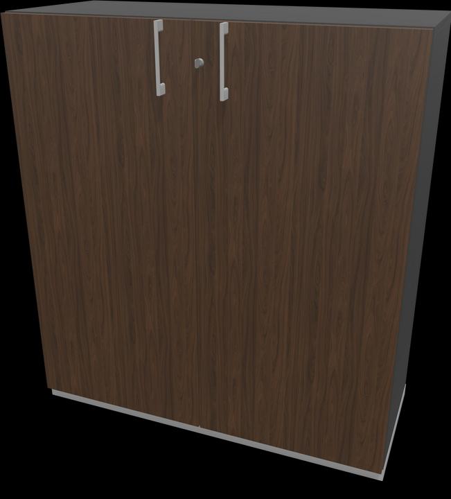 Silver grey, Walnut decor dark with structure, Dark grey