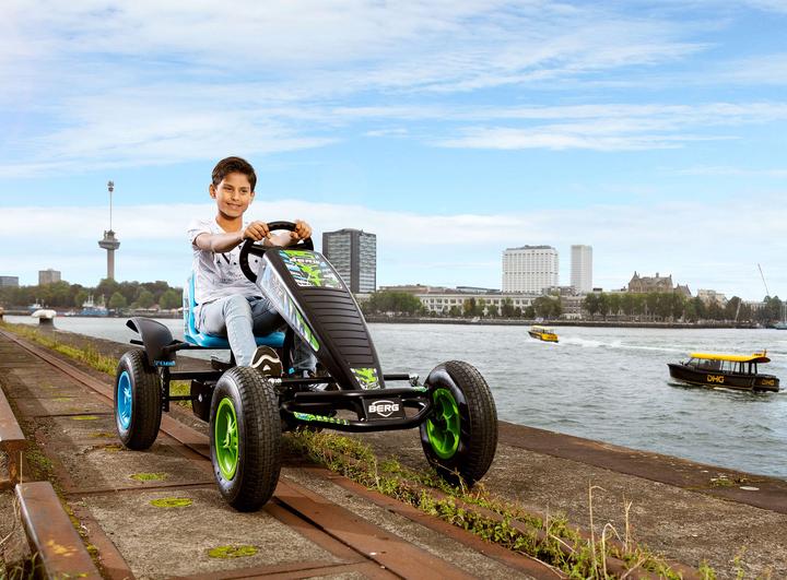 Produktbild BERG Elektrische Skelter X-ite E-BFR - Blauw/Groen - Vanaf 6 jaar