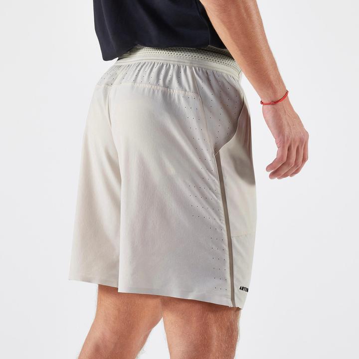 Actual product image Artengo Men's breathable tennis shorts - Dry+ Beige Gaël Monfils (S)
