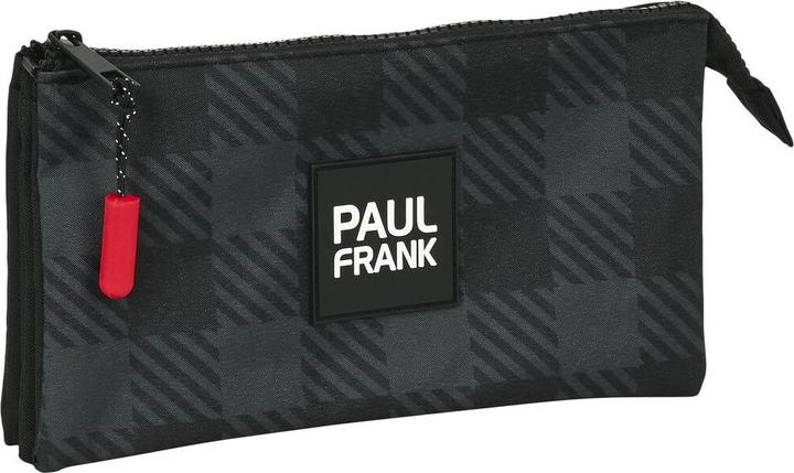 Actual product image Paul Frank Triple multi-purpose pouch Campers Black (22 x 12 x 3 cm)