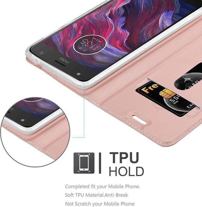 Produktbild Cadorabo Book Classy Style Cover (Motorola Moto X4)